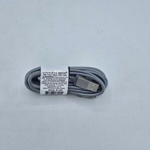 Wireless Gear 10 ft micro usb sync and charge cable. New